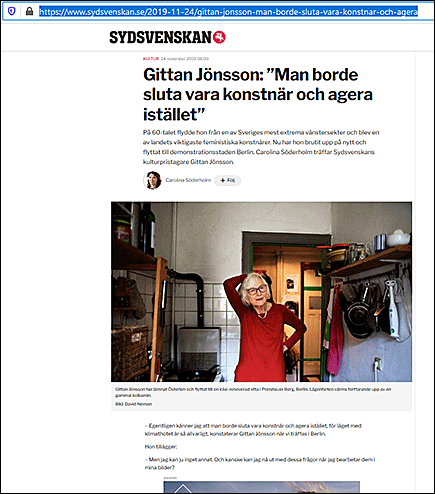 Klicka för att läsa artikeln på Sydsvenskan.